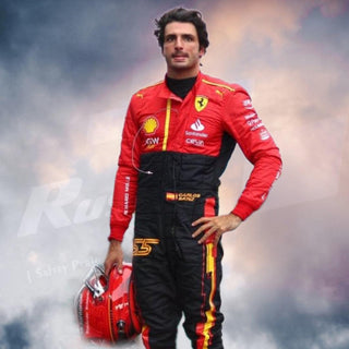 Special Scuderia Ferrari Race Suit Carlos Sainz Grand Prix 2023 F1 Spain - Rustle Racewears